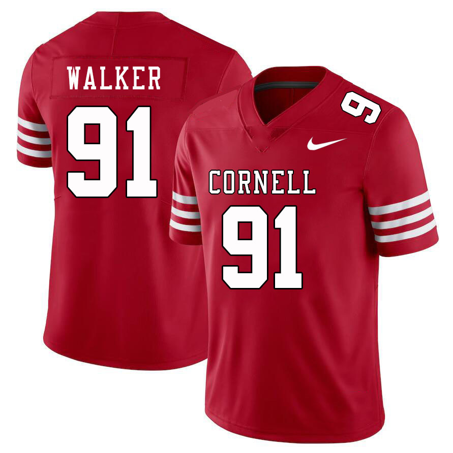 Men-Youth #91 Brayden Walker Cornell Big Red 2023 College Football Jerseys Stitched Sale-Red